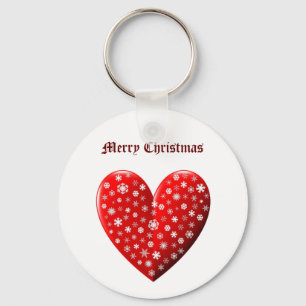 Red Heart Merry kerstSleutelhanger Sleutelhanger
