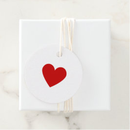 Red Heart Moderne Minimalistische Eenvoudige Elega Bedankjes Labels