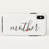 Red Heart Moeder gevestigd jaar Cadeau Case-Mate iPhone Case (Achterkant (horizontaal))