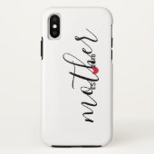 Red Heart Moeder gevestigd jaar Cadeau Case-Mate iPhone Case (Achterkant)
