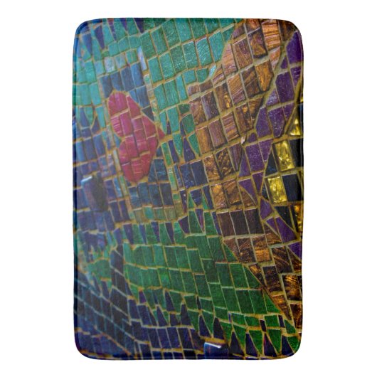 Red Heart Mosaic Badmat (Voorkant Verticaal)