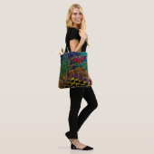 Red Heart Mosaic Tote Bag (Op model)