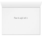 Red Heart Note op hout gepersonaliseerde Valentijn (Binenzijde Horizontaal (Onderkant))