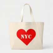 Red Heart NYC Jumbo Canvas tas (Voorkant)
