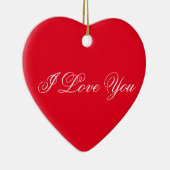 Red Heart Ornament - Ik hou van je (Rechts)