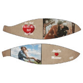 Red Heart Our First Valentijns Together 2 Foto Basketbal (Panelen)