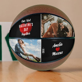 Red Heart Our First Valentijns Together 2 Foto Basketbal