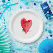 Red Heart Papieren Bordje (Feest)