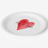 Red Heart Papieren Bordje (Gekanteld)