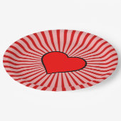 Red Heart Papieren Bordje (Gekanteld)