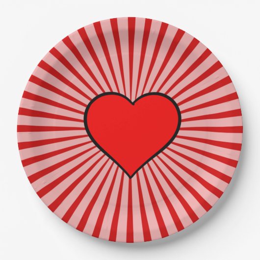 Red Heart Papieren Bordje (Voorkant)