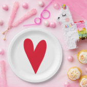 Red Heart Papieren Bordje (Feest)