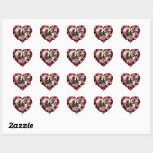 Red Heart Pattern Foto Valentijn day Hart Sticker (Vel)