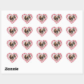 Red Heart Pattern Foto Valentijn day Hart Sticker (Vel)
