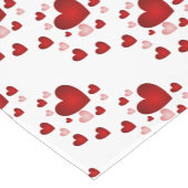 Red Heart Pattern Korte Tafelloper (Hoek)
