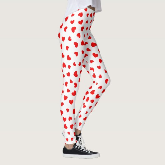 Red Heart Pattern Leggings (Rechts)