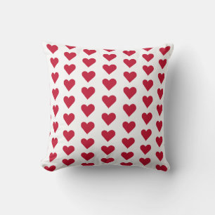 Red Heart Pattern Love Graphic Kussen