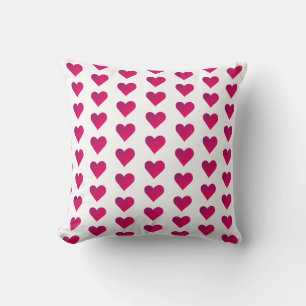 Red Heart Pattern Love Graphic Kussen