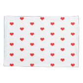 Red Heart Patterns Cute Valentine's Day Gift Decor Kussensloop (Achterkant)