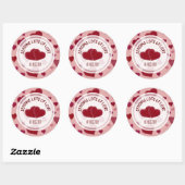 Red Heart persoonlijke Stickers (Vel)