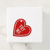 Red Heart persoonlijke Valentijnsdag Bedankjes Labels (In situ)