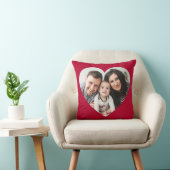 Red Heart Photo Cut Out Valentijnsdag Pillow Kussen (Stoel)