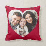 Red Heart Photo Cut Out Valentijnsdag Pillow Kussen<br><div class="desc">Valentijnsdag kussen met rode foto-uitsnede. Deze twee-foto kussen zullen perfect zijn voor bruiloften,  Valentijnsdag en andere gebeurtenissen.</div>