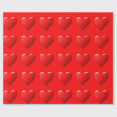 Red Heart Photo Gloss Wrapping Paper 2' x 30' Roll Cadeaupapier (Vlak)