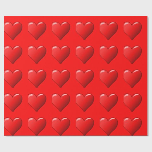 Red Heart Photo Gloss Wrapping Paper 2' x 30' Roll Cadeaupapier (Vlak)