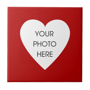 Red Heart Photo Lijst Tegeltje