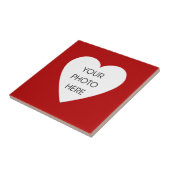 Red Heart Photo Lijst Tegeltje (Zijkant)