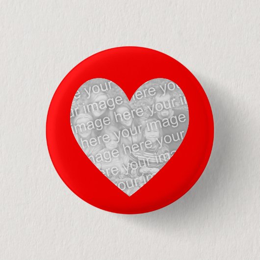Red Heart Photo-sjabloon Ronde Button 3,2 Cm (Voorkant)