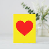 Red Heart Pop Art Feestdagenkaart (Staand voorkant)