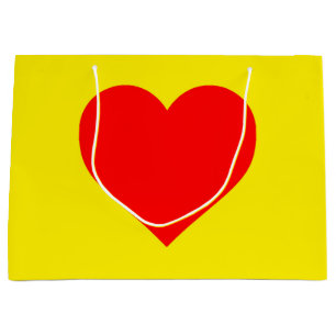 Red Heart Pop Art Groot Cadeauzakje