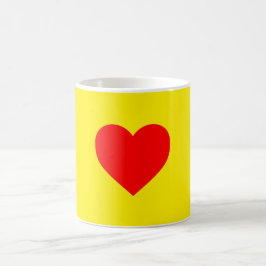 Red Heart Pop Art Koffiemok