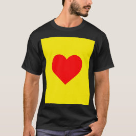 Red Heart Pop Art T-shirt