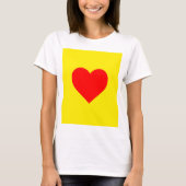 Red Heart Pop Art T-shirt (Voorkant)