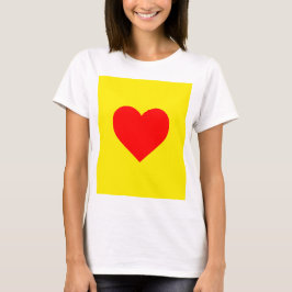 Red Heart Pop Art T-shirt