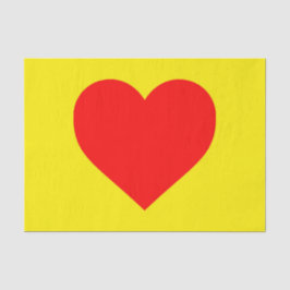 Red Heart Pop Art Tissuepapier