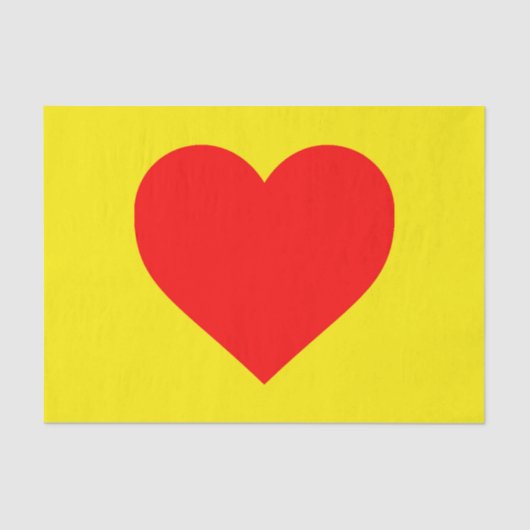 Red Heart Pop Art Tissuepapier (Voorkant)