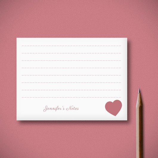 Red Heart Post-it® Notes