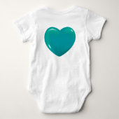 Red Heart Post schrijft Romper (Achterkant)