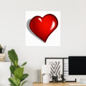 RED HEART POSTER (Thuiskantoor)