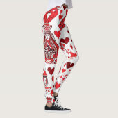 Red Heart Queen/King of Kaart Leggings (Rechts)