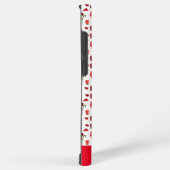 Red heart red flowers garden chic floral foliage samsung galaxy hoesje (Rechterkant)
