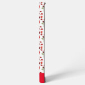 Red heart red flowers garden chic floral foliage samsung galaxy hoesje (Linkerkant)