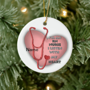Red Heart RN Nurse ornament