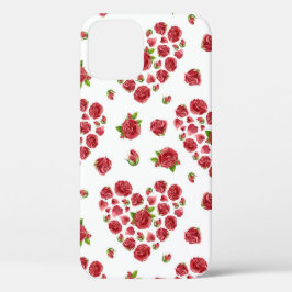 Red Heart Rozen Patroon, Valentijnsdag Gift Case-Mate iPhone Case
