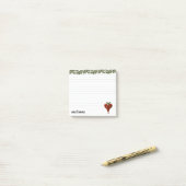 Red heart, ruled-lines post-it® notes (Op bureau)