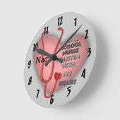 Red Heart School Nurse Ronde Klok (Hoek)